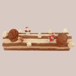 Chestnut Yule Log - Bûche aux Marrons Glacés