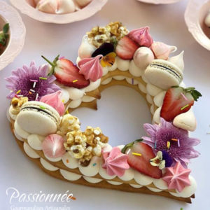 Letter Cream Tart - Heart shape